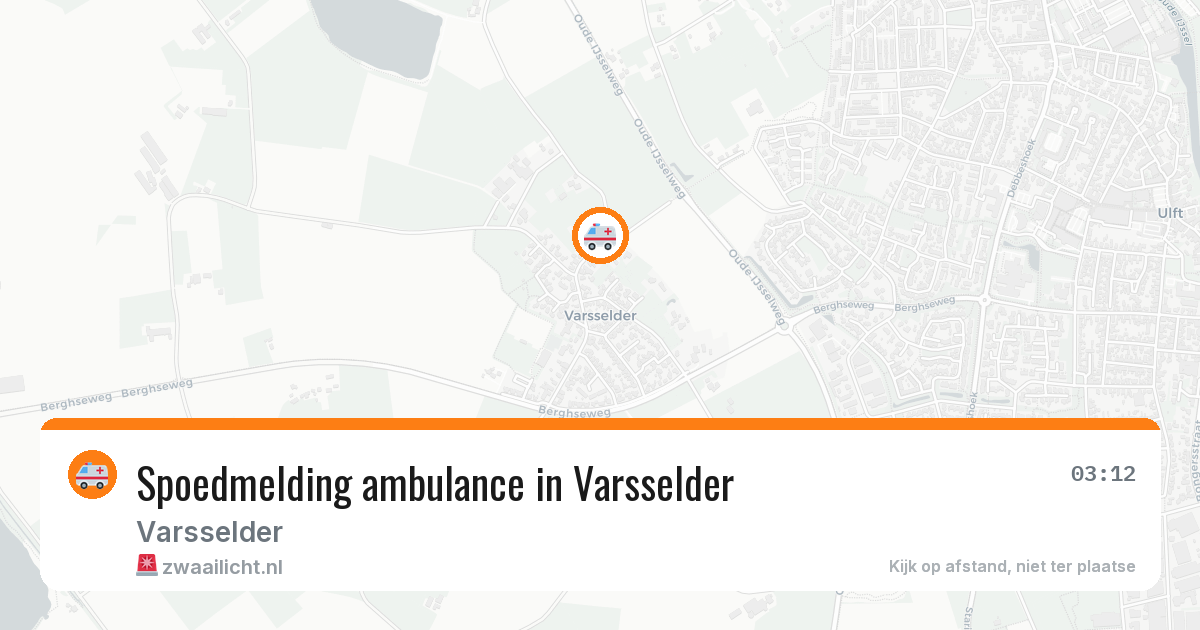 Spoedmelding ambulance in Varsselder — 27 apr 2026