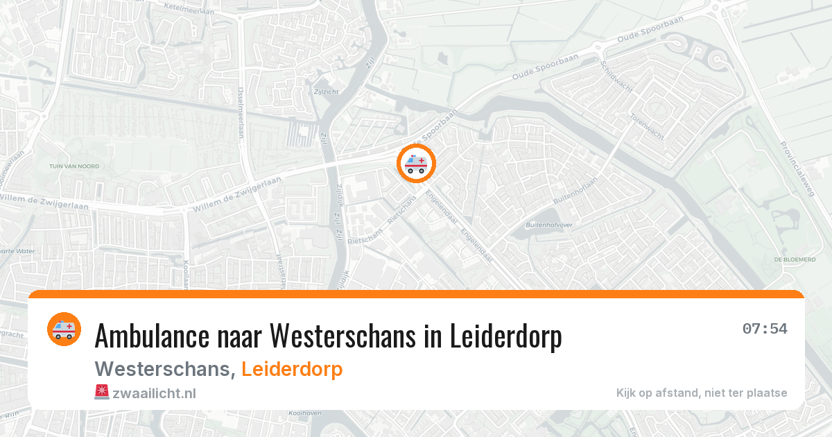Ambulance naar Westerschans in Leiderdorp — 18 jun 2026