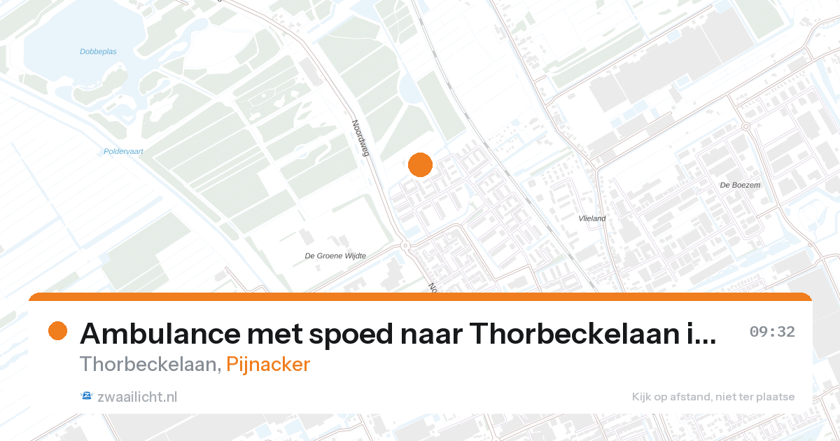 Ambulance met spoed naar Thorbeckelaan in Pijnacker — 28 mrt 2026