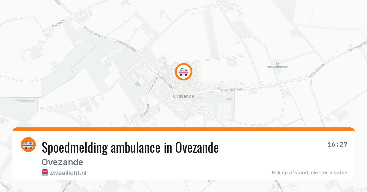 Spoedmelding ambulance in Ovezande — 4 aug 2026