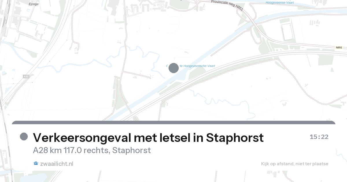 Verkeersongeval met letsel in Staphorst — 27 aug 2026