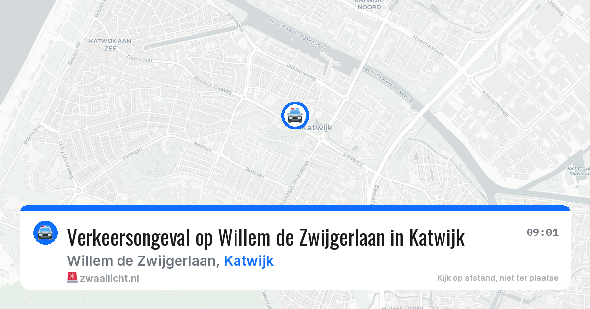 Verkeersongeval op Willem de Zwijgerlaan in Katwijk — 21 mei 2026