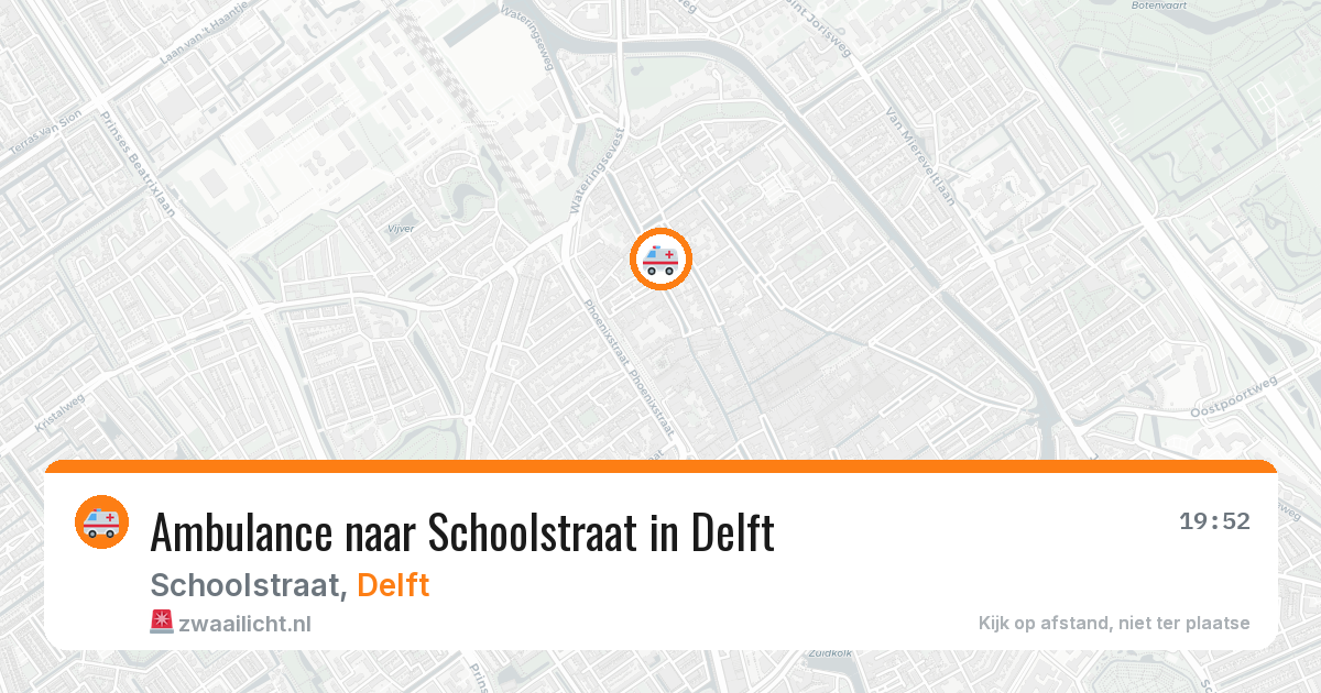 Ambulance naar Schoolstraat in Delft — 30 jun 2026