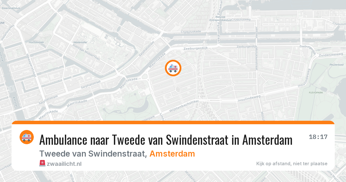 Ambulance naar Tweede van Swindenstraat in Amsterdam — 9 mei 2026