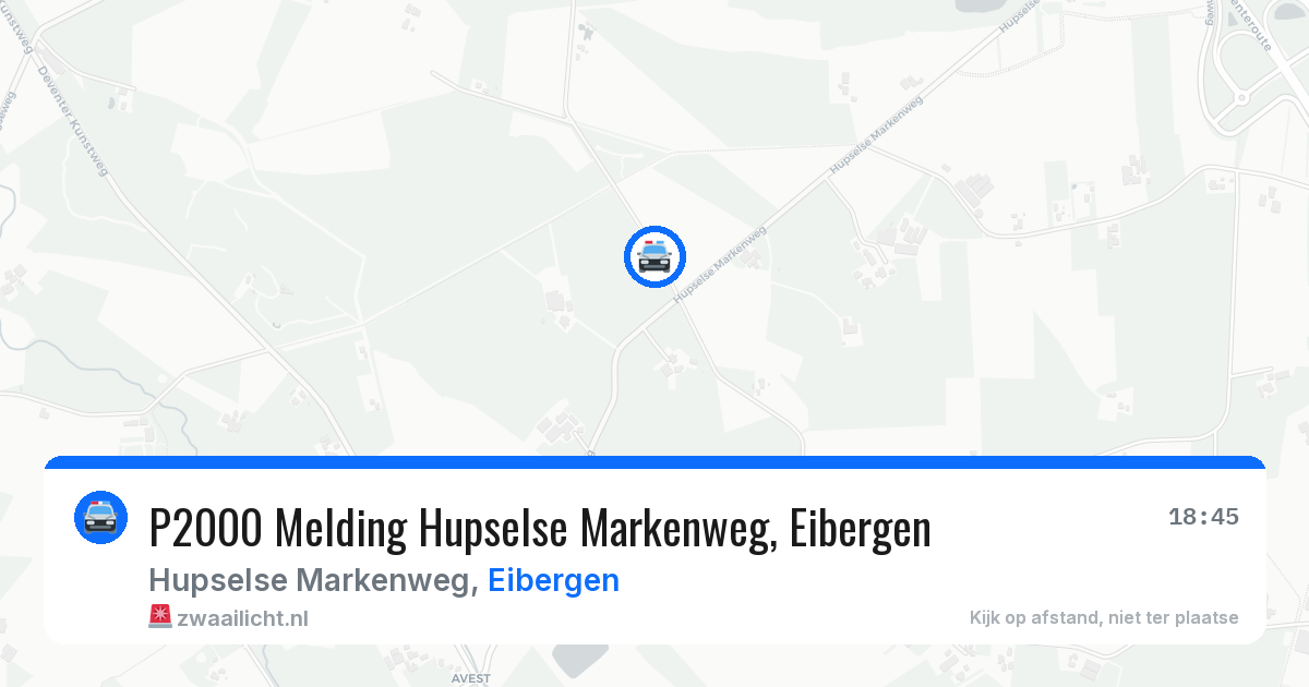 P2000 Melding Hupselse Markenweg, Eibergen — 26 jul 2026
