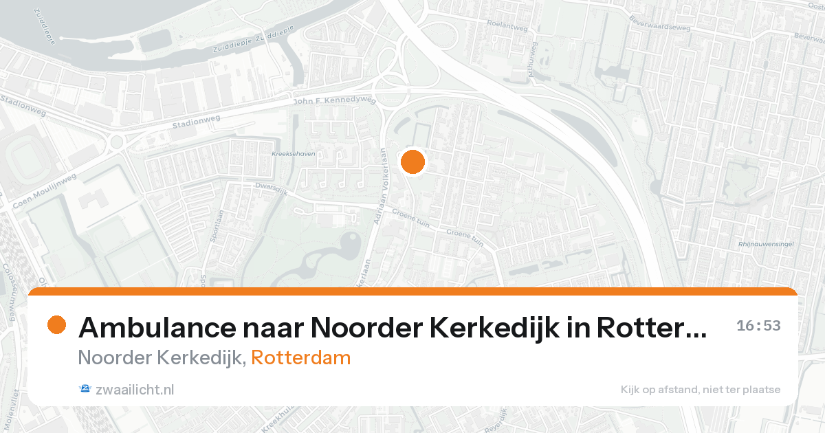 Ambulance naar Noorder Kerkedijk in Rotterdam — 30 mei 2026