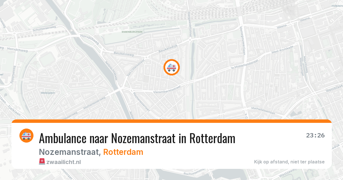 Ambulance naar Nozemanstraat in Rotterdam — 27 mrt 2026