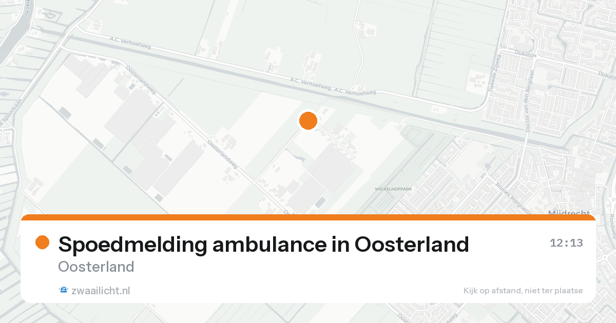 Spoedmelding ambulance in Oosterland — 19 jan 2026