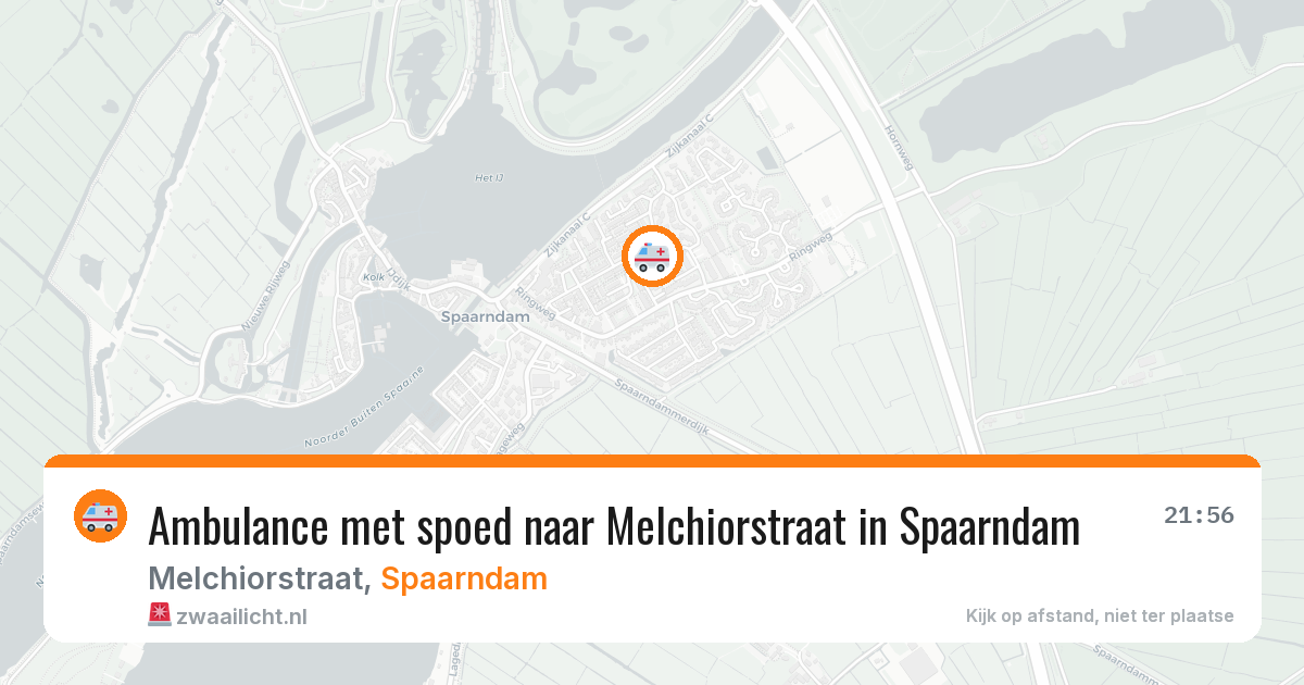 Ambulance met spoed naar Melchiorstraat in Spaarndam — 30 jun 2026