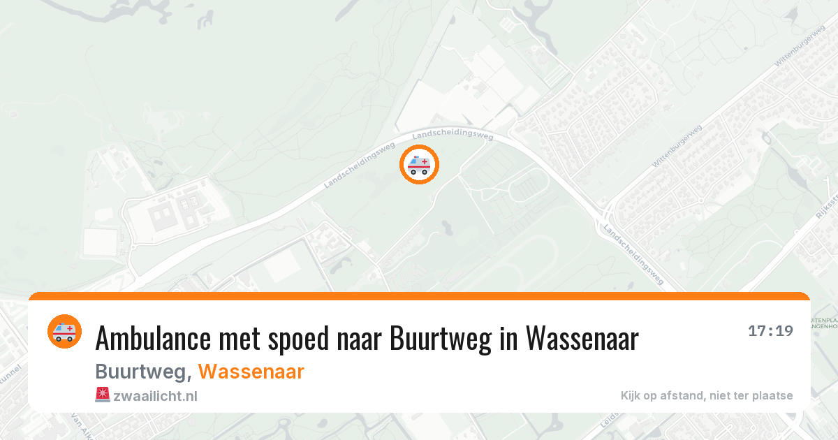 Ambulance met spoed naar Buurtweg in Wassenaar — 31 jul 2026