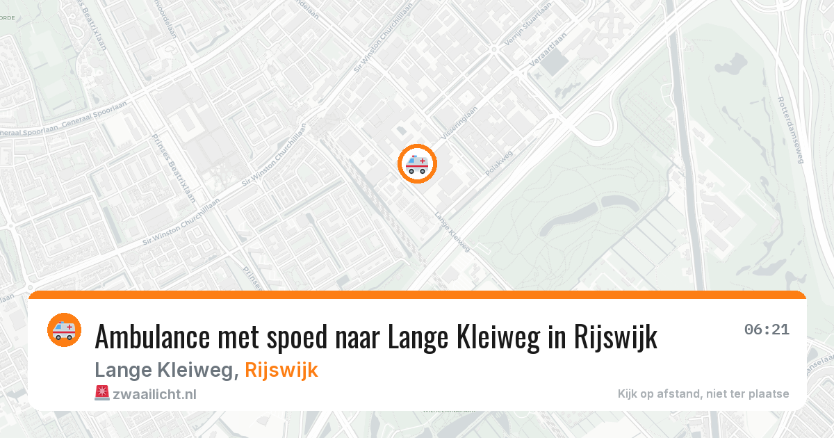 Ambulance met spoed naar Lange Kleiweg in Rijswijk — 21 jan 2026