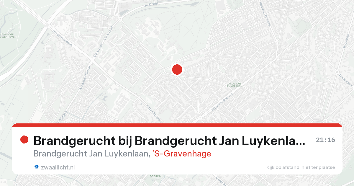 Brandgerucht bij Brandgerucht Jan Luykenlaan in 'S-Gravenhage — 31 jan 2026