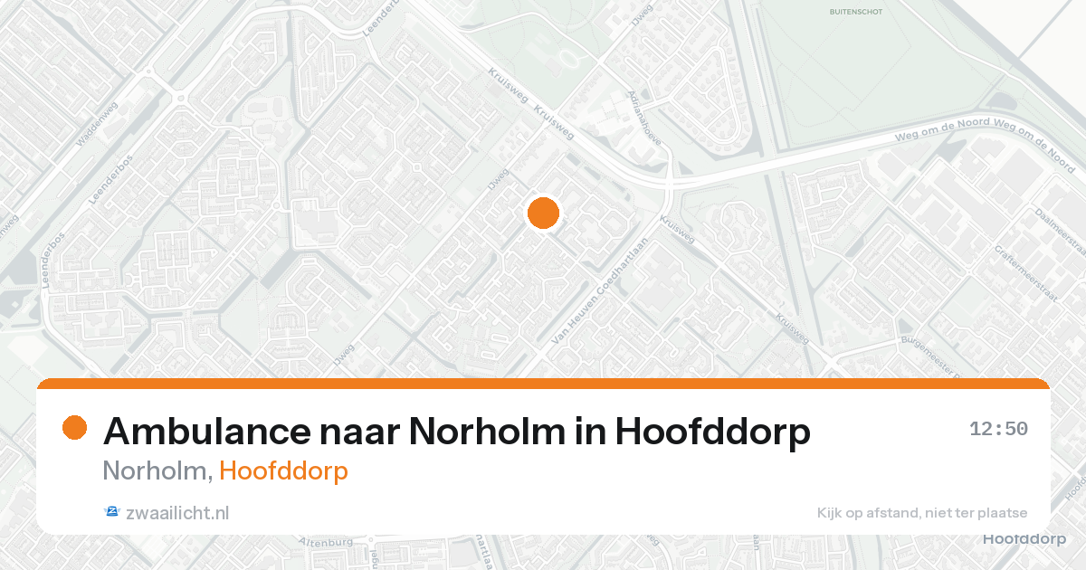 Ambulance naar Norholm in Hoofddorp — 23 mei 2026