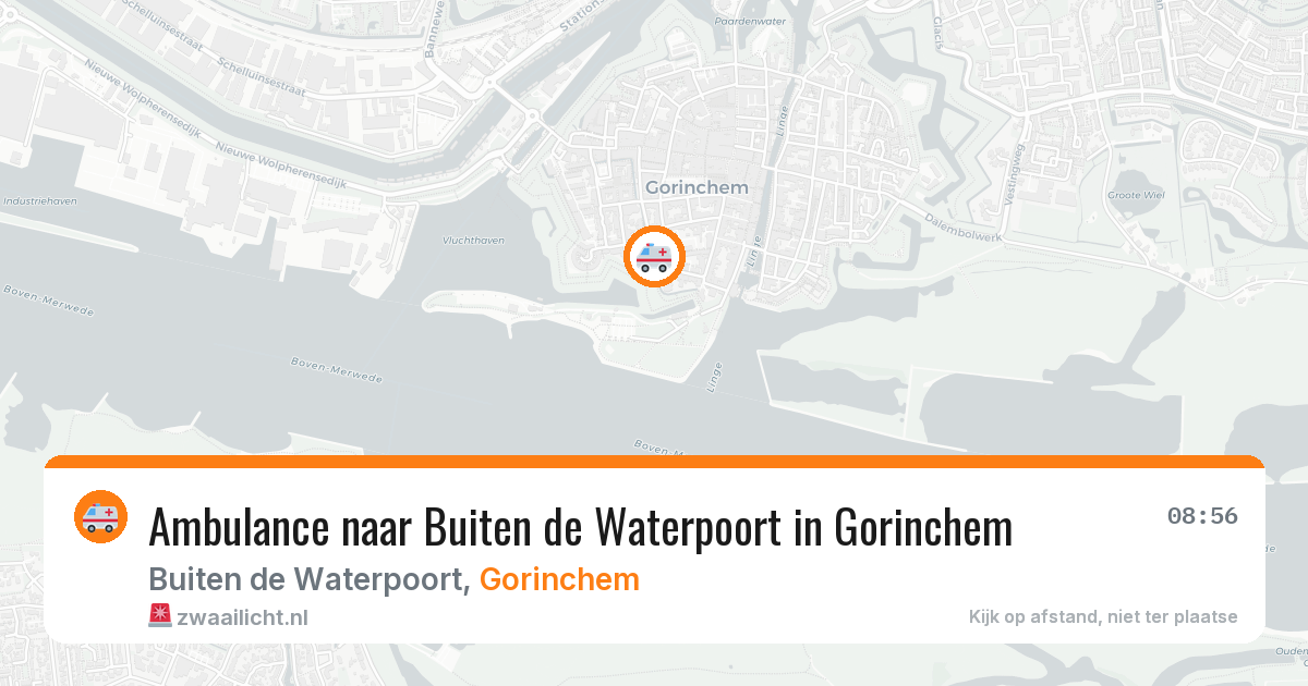 Ambulance naar Buiten de Waterpoort in Gorinchem — 22 jul 2026