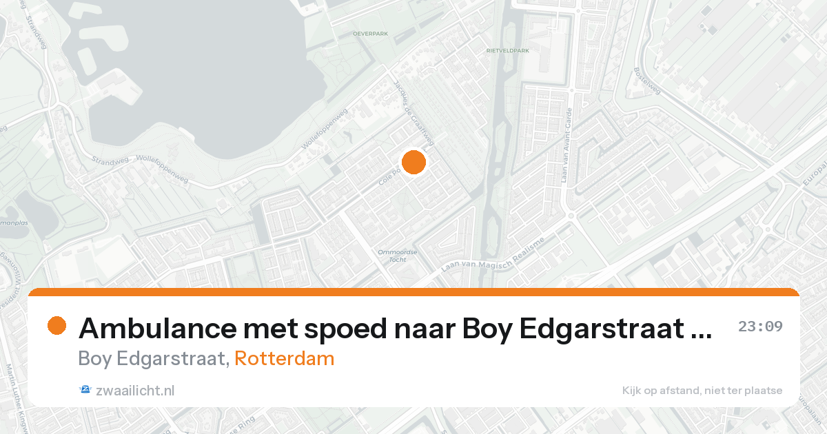 Ambulance met spoed naar Boy Edgarstraat in Rotterdam — 19 aug 2026