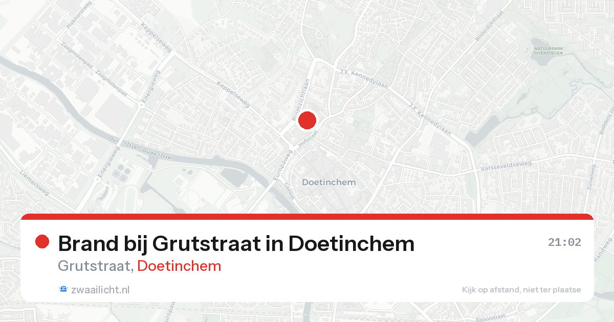 Brand bij Grutstraat in Doetinchem — 25 aug 2026