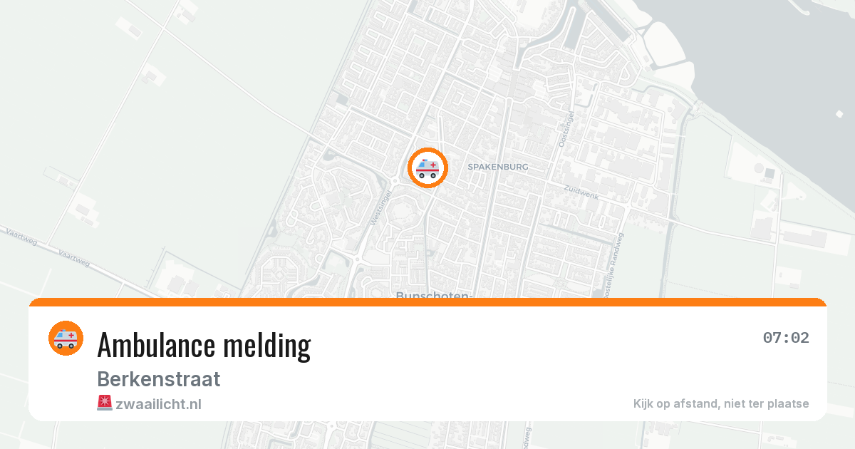 Ambulance melding — 22 apr 2026