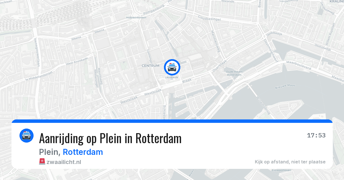 Aanrijding op Plein in Rotterdam — 22 apr 2026