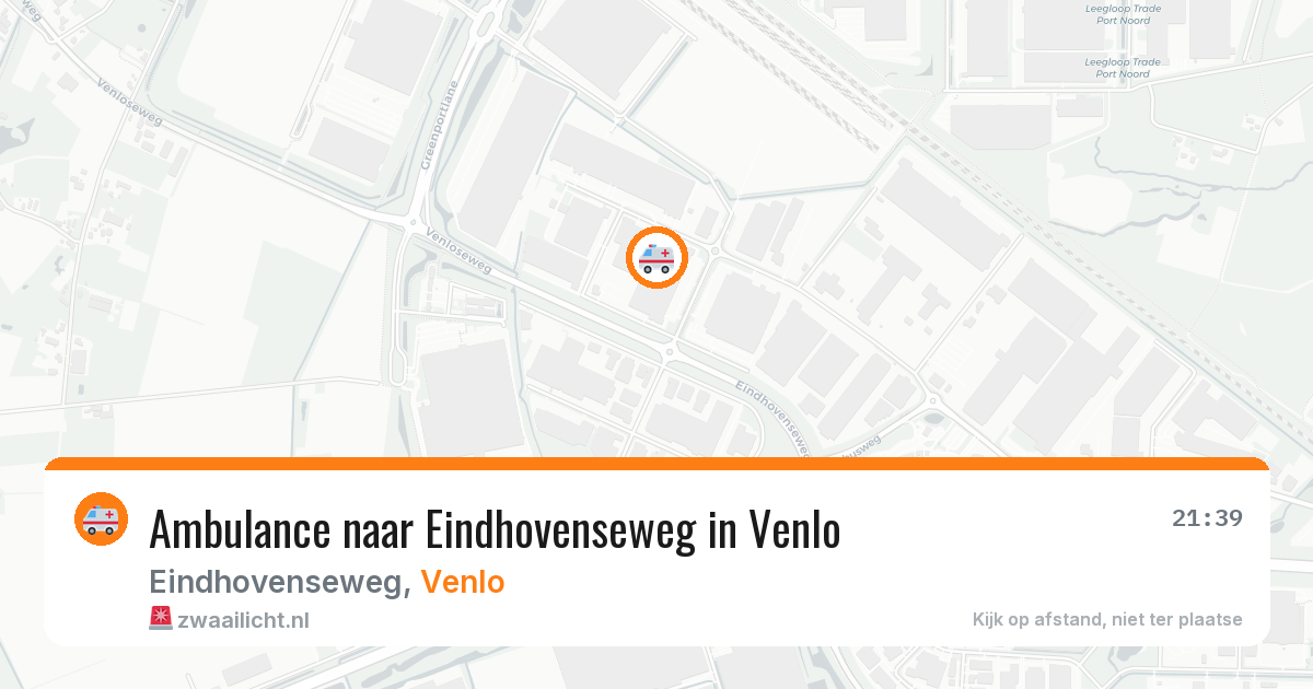 Ambulance naar Eindhovenseweg in Venlo — 1 aug 2026