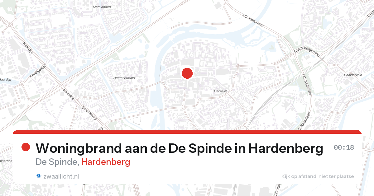Woningbrand aan de De Spinde in Hardenberg — 31 jan 2026