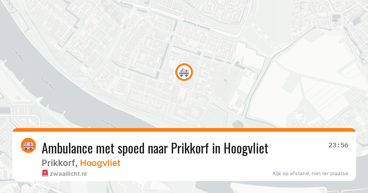 Ambulance met spoed naar Prikkorf in Hoogvliet — 8 jul 2026