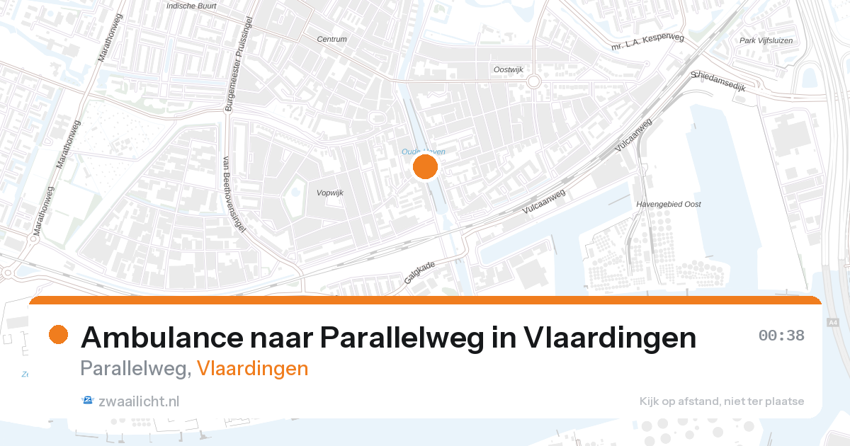 Ambulance naar Parallelweg in Vlaardingen — 13 feb 2026