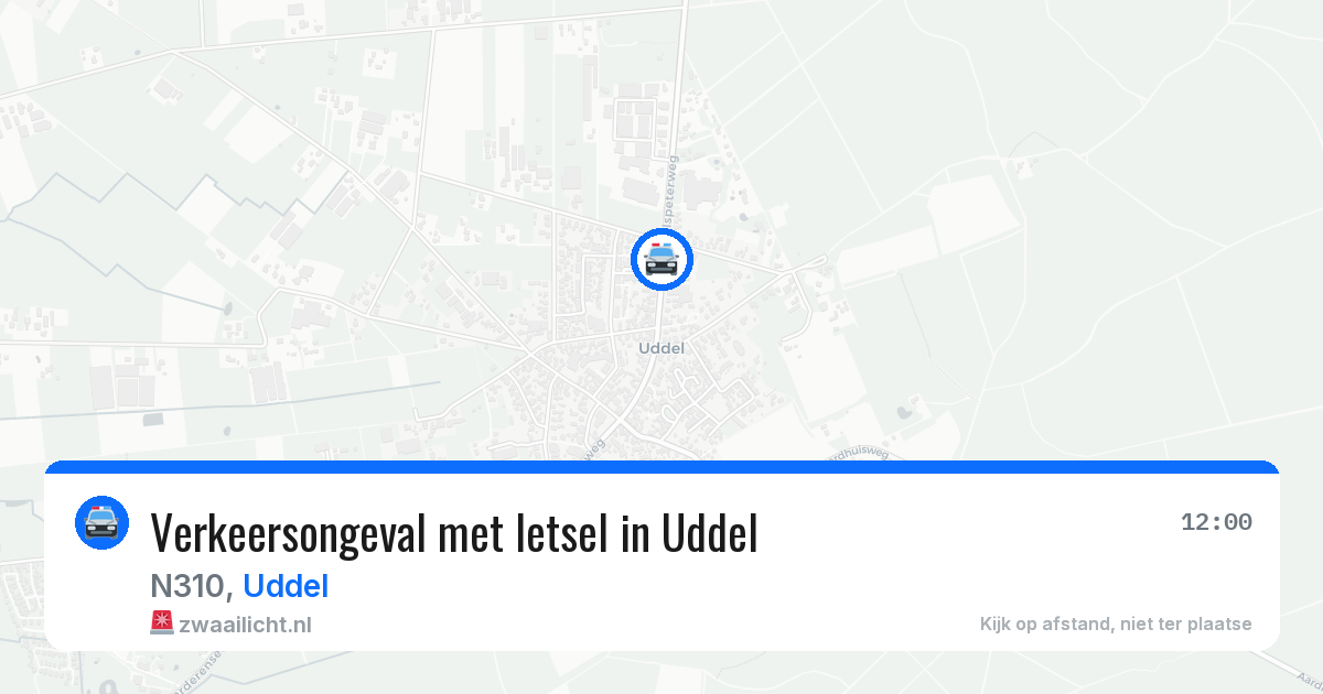 Verkeersongeval met letsel in Uddel — 18 jun 2026
