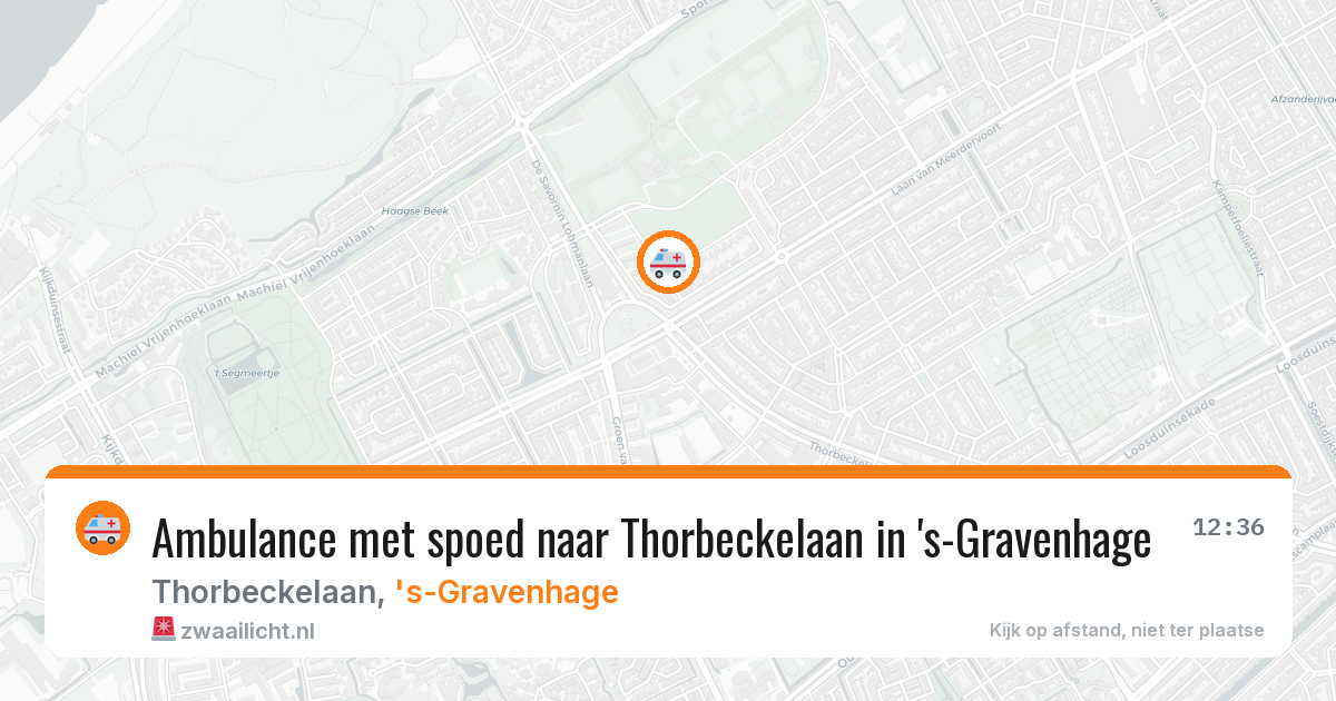 Ambulance met spoed naar Thorbeckelaan in 's-Gravenhage — 4 apr 2026