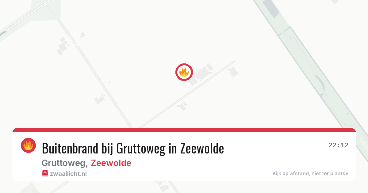 Buitenbrand bij Gruttoweg in Zeewolde — 21 jul 2026