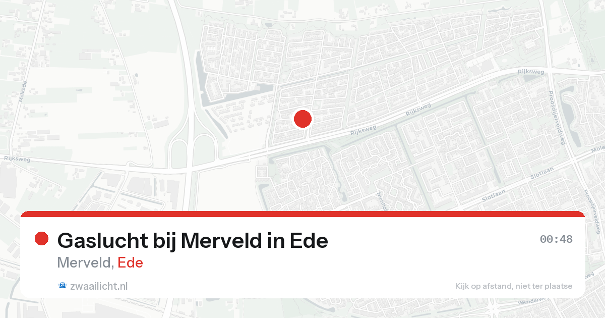 Gaslucht bij Merveld in Ede — 16 aug 2026