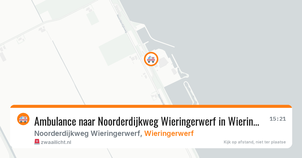 Ambulance naar Noorderdijkweg Wieringerwerf in Wieringerwerf — 19 jun 2026