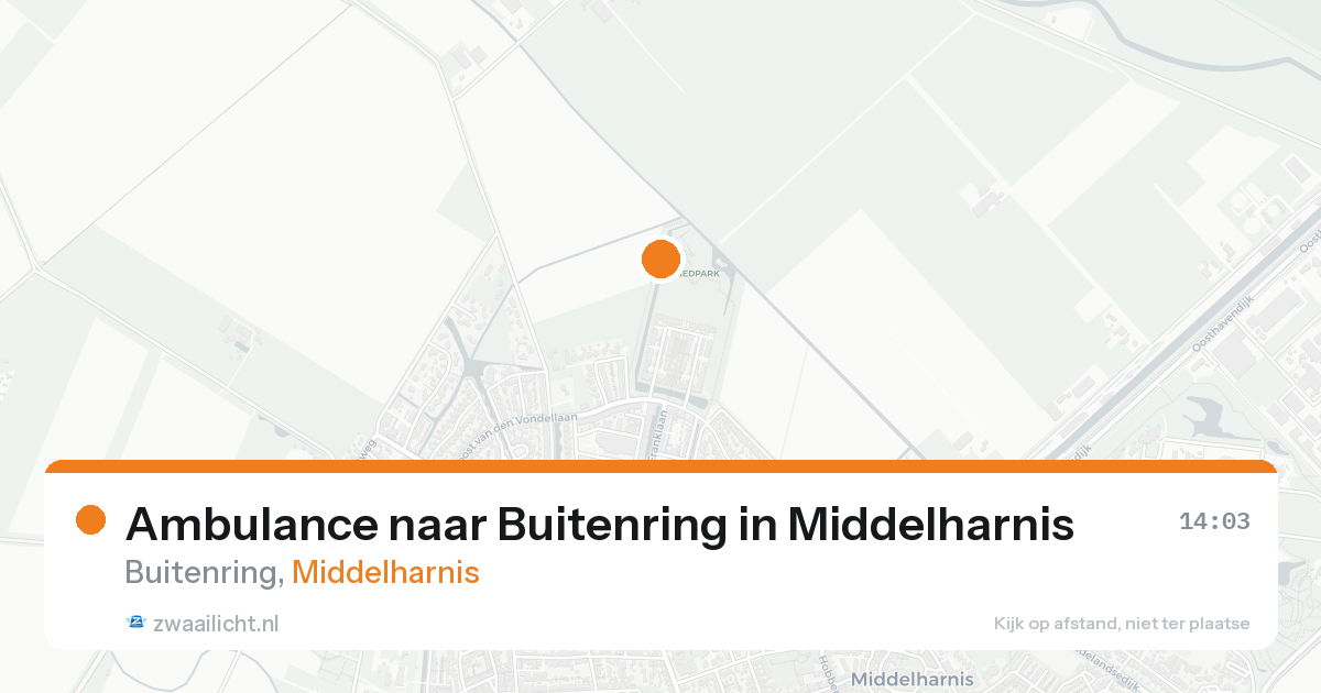 Ambulance naar Buitenring in Middelharnis — 18 aug 2026