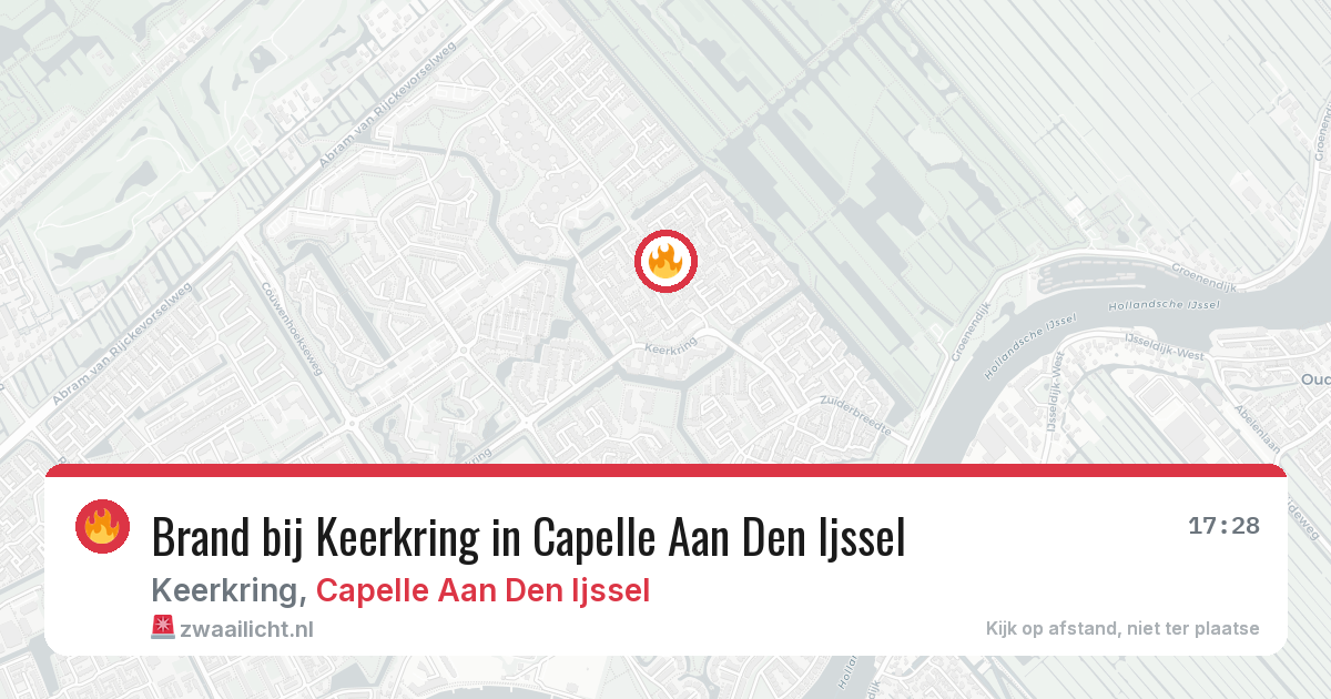 Brand bij Keerkring in Capelle Aan Den Ijssel — 29 jul 2026