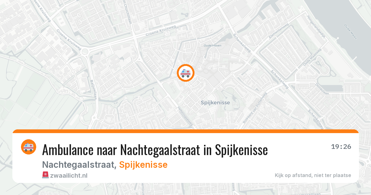 Ambulance naar Nachtegaalstraat in Spijkenisse — 22 mei 2026