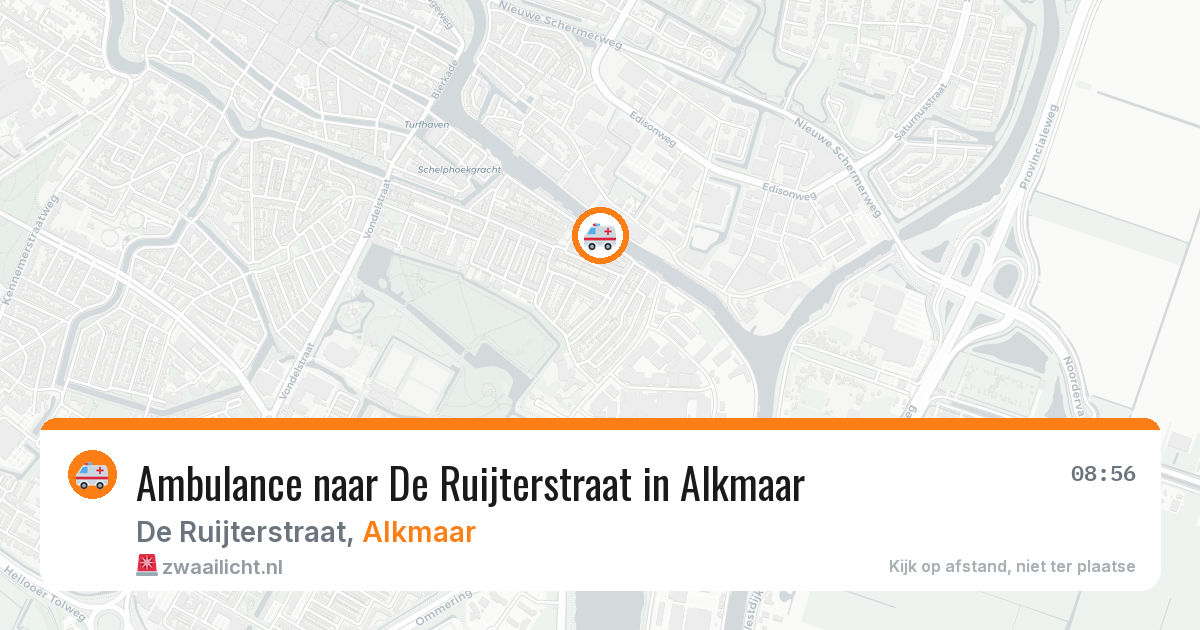 Ambulance naar De Ruijterstraat in Alkmaar — 31 jul 2026