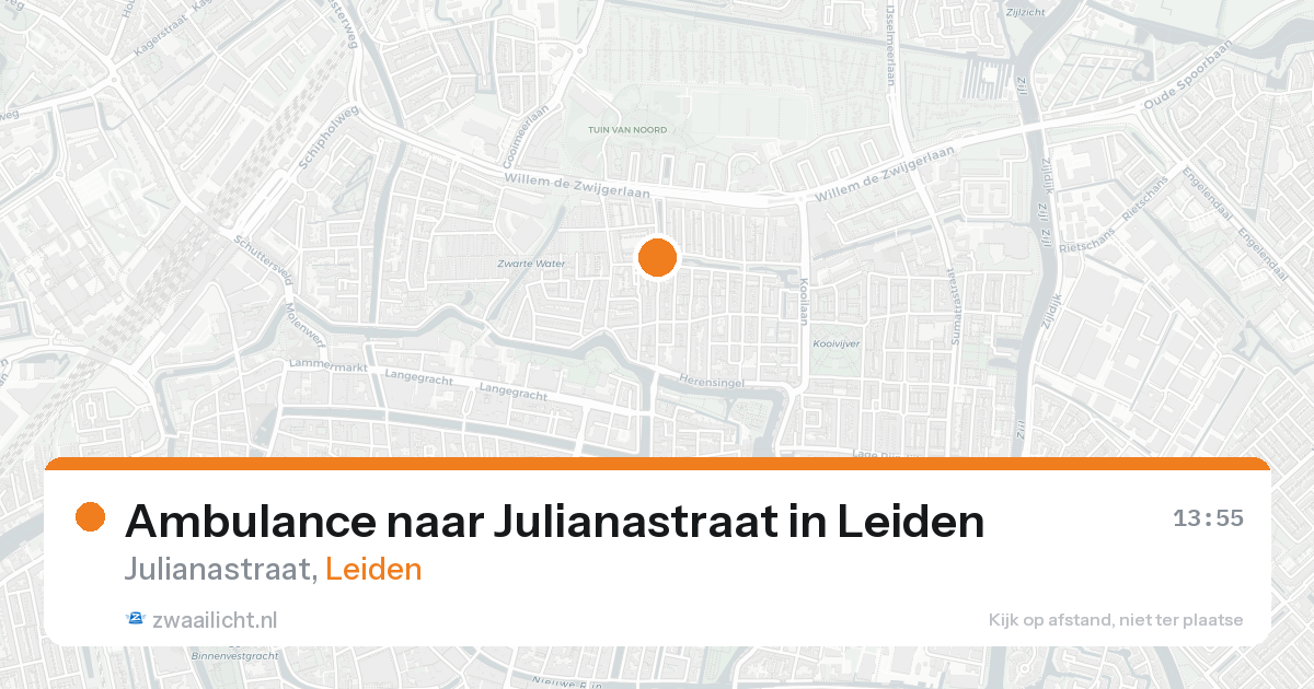Ambulance naar Julianastraat in Leiden — 7 feb 2026