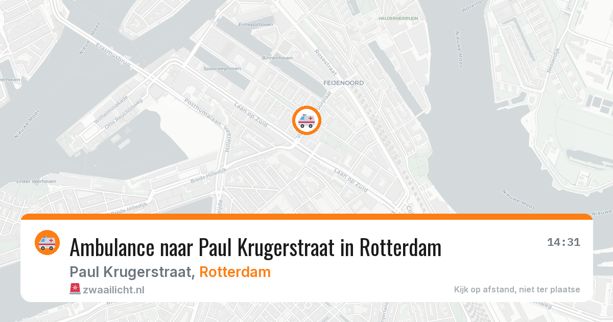 Ambulance naar Paul Krugerstraat in Rotterdam — 3 jun 2026