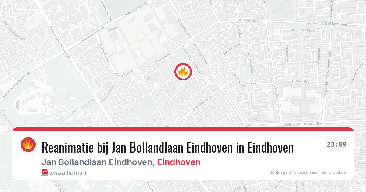 Reanimatie bij Jan Bollandlaan Eindhoven in Eindhoven — 20 jun 2026