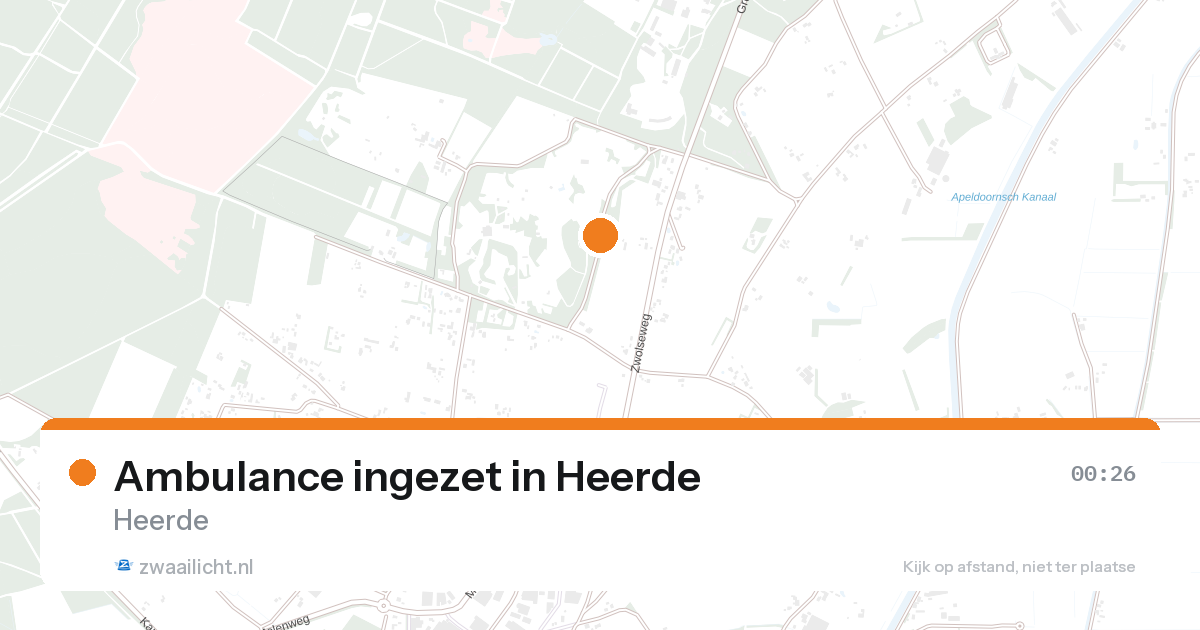 Ambulance ingezet in Heerde — 25 aug 2026