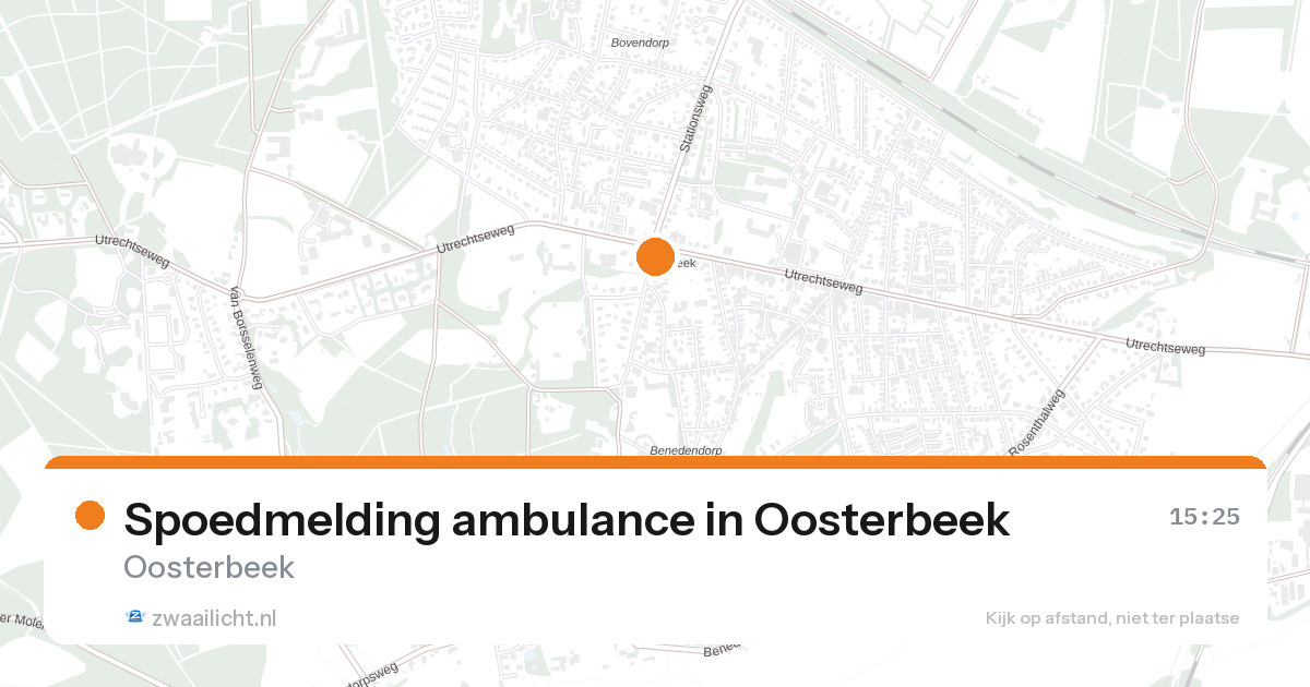Spoedmelding ambulance in Oosterbeek — 26 aug 2026
