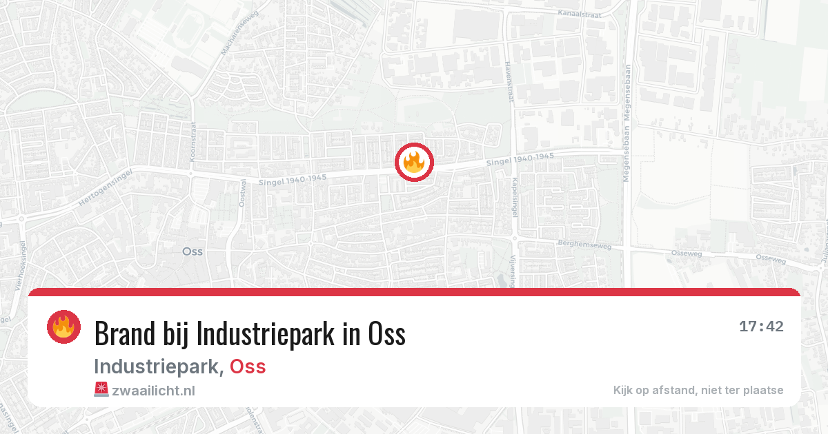 Brand bij Industriepark in Oss — 24 mei 2026