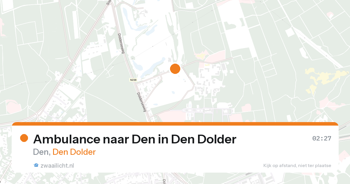Ambulance naar Den in Den Dolder — 19 aug 2026