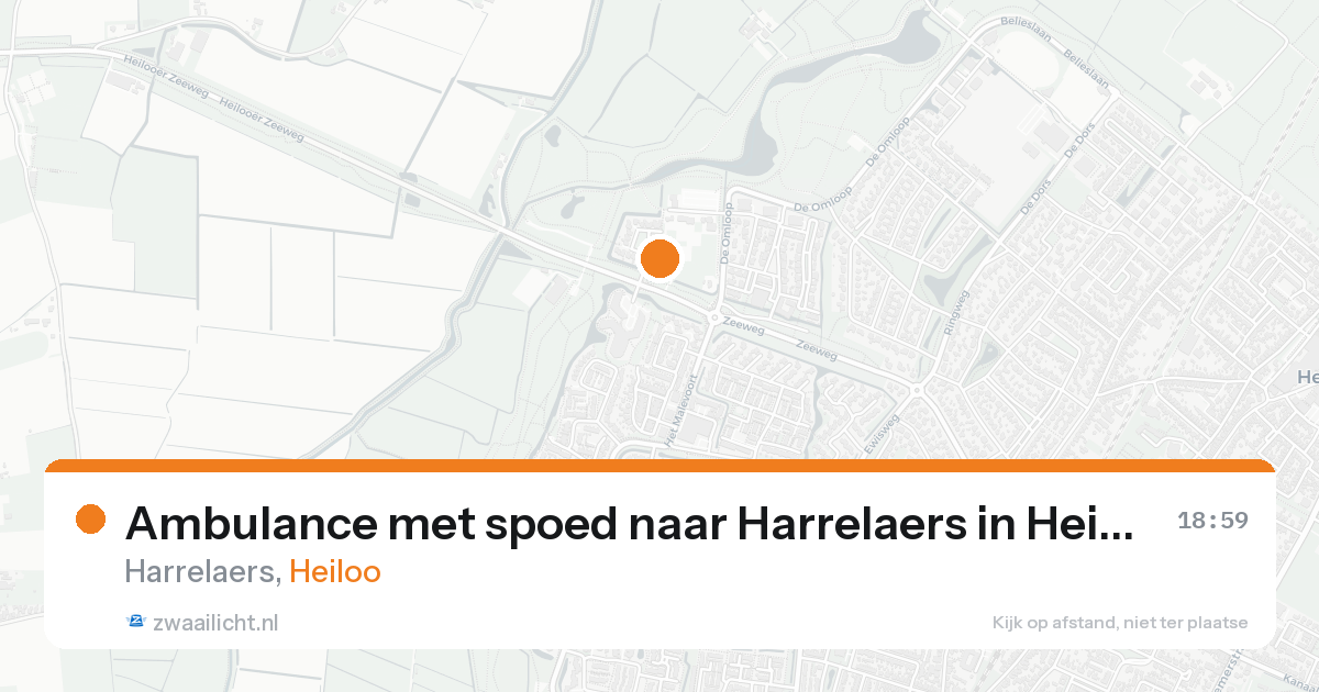 Ambulance met spoed naar Harrelaers in Heiloo — 22 aug 2026