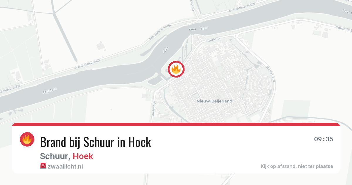 Brand bij Schuur in Hoek — 30 jan 2026
