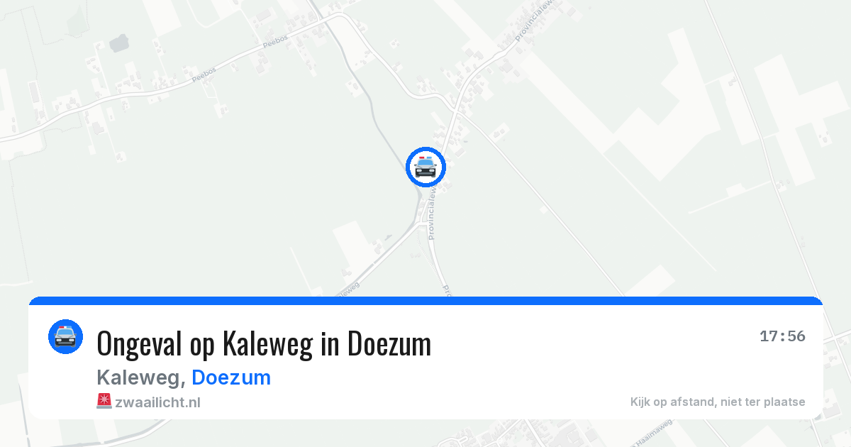Ongeval op Kaleweg in Doezum — 21 mrt 2026