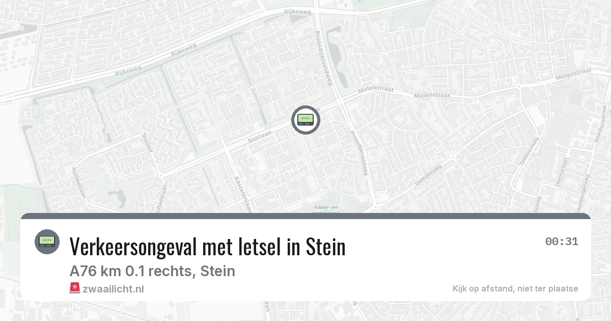 Verkeersongeval met letsel in Stein — 6 feb 2026