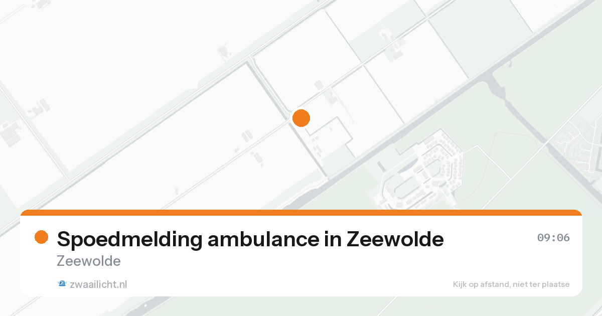 Spoedmelding ambulance in Zeewolde — 24 aug 2026