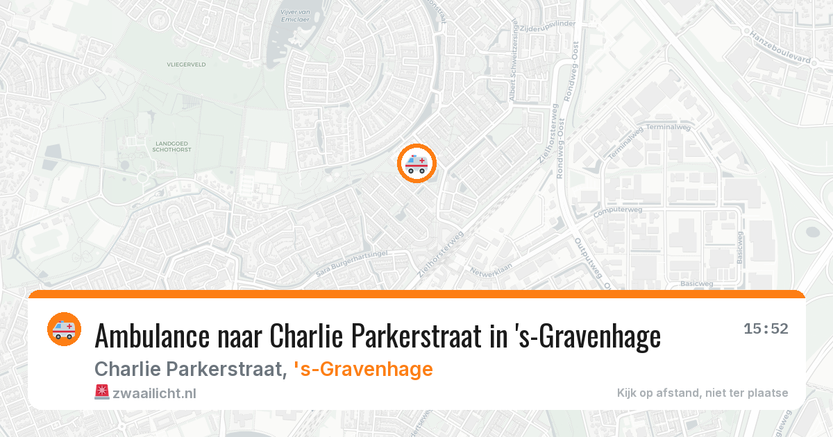 Ambulance naar Charlie Parkerstraat in 's-Gravenhage — 30 mrt 2026