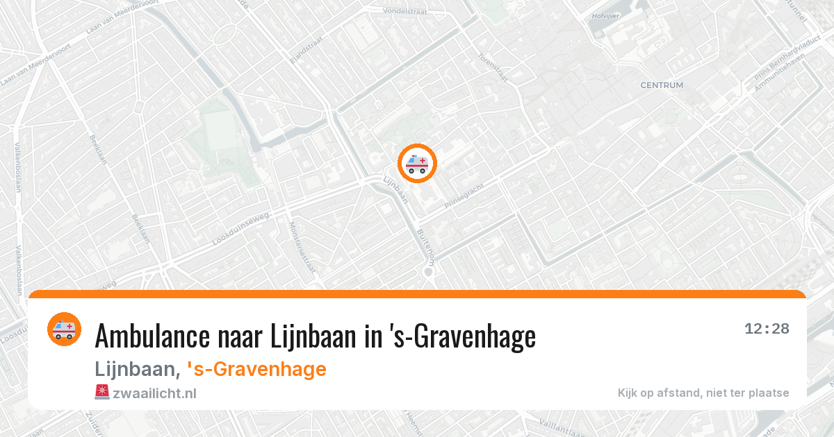 Ambulance naar Lijnbaan in 's-Gravenhage — 6 jun 2026