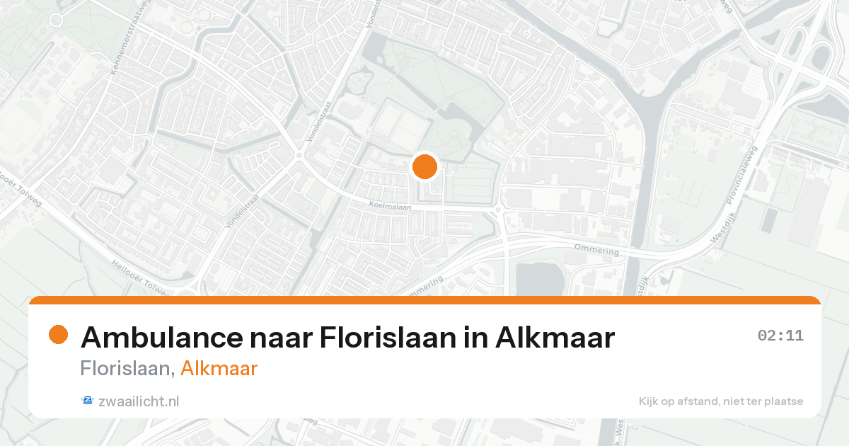Ambulance naar Florislaan in Alkmaar — 18 aug 2026